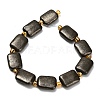 Natural Gold Pyrite/Golden Pyrite Beads Strands G-F833-L01-01-3
