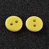 2-Hole Flat Round Resin Sewing Buttons for Costume Design BUTT-E119-34L-18-2