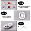 Gorgecraft 30Pcs 6 Colors Sew on Rhinestone DIY-GF0007-85-6