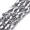 Handmade Evil Eye Lampwork Round Bead Strands LAMP-L055-6mm-2