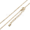 Brass Cable Chain Necklaces NJEW-K123-05G-1