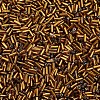 Plated Glass Bugle Beads SEED-S046-01A-41-3