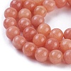 Natural Peach Calcite Beads Strands G-I247-12A-3