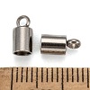 Tarnish Resistant 304 Stainless Steel Cord Ends X-STAS-M242-12-3