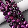 Natural Tiger Eye Beads Strands G-S259-03A-10mm-1