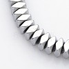 Electroplate Non-magnetic Synthetic Hematite Beads Strands G-J224B-08-1