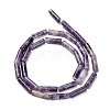 Natural Lepidolite/Purple Mica Stone Beads Strands G-F247-45-7