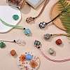 Braided Waxed Cotton Thread Cords Macrame Pouch Necklace Making AJEW-SW00022-08-5
