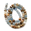 Natural Blue Calcite Beads Strands G-H312-C02-6mm-3