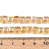 Electroplate Glass Beads Strands EGLA-R030-6x6mm-03-4