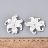 ABS Plastic Imitation Pearl Bead Caps KY-Q004-05B-4