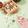 30Pcs 2 Styles Opaque Resin Pendants RESI-TA0005-77-6