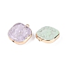 Brass Glass Pendants KK-Q076-01KCG-3