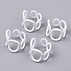 Spray Painted Alloy Cuff Rings X-RJEW-T011-26-RS-1