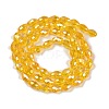 Transparent Electroplate Glass Beads Strands EGLA-N013-T4mm-B04-2