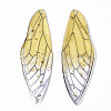 Transparent Epoxy Resin Big Pendants RESI-T046-01B-2