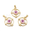Opaque Resin Pendants KK-G419-09G-04-1
