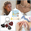 Alloy Pendant Stitch Markers HJEW-AB00597-6