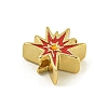 Rack Plating Brass Enamel Beads KK-U029-22G-09-2