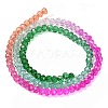 Transparent Painted Glass Beads Strands X1-DGLA-A034-T4mm-A03-5