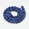 Natural Lava Beads Strands X-G-S255-8mm-14-2