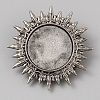 Tibetan Style Zinc Alloy Bolo Tie Slides Clasp Cabochon Settings FIND-WH0260-37K-AS-1