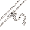 Non-Tarnish 304 Stainless Steel Curb Chain Necklaces NJEW-R266-03P-1