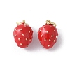 Brass Enamel Charms KK-D336-06G-07-1