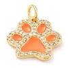 Real 18K Gold Plated Brass Micro Pave Cubic Zirconia Charms ZIRC-L100-085G-3