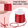 20 Rolls 20 Colors Waxed Polyester Cords YC-PH0002-45-2