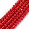Opaque Solid Color Glass Beads Strands EGLA-A034-P3mm-D22-1