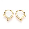 Brass Hoop Earring Finding KK-N261-64G-1