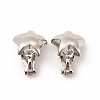 Alloy Clip-on Earring Findings PALLOY-M208-08P-2