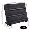3-Tier Wooden Slant Back Jewelry Display Card Stands ODIS-WH0038-79A-02-2
