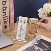 4-Slot Transparent Acrylic Business Name Card Display Stands ODIS-WH0030-64A-3