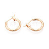 304 Stainless Steel Hoop Earrings EJEW-T048-25A-G-2