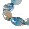 Natural Cherry Blossom Agate Beads Strands G-P319-07-3