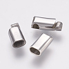 Tarnish Resistant 304 Stainless Steel Magnetic Clasps with Glue-in Ends STAS-F122-04P-4