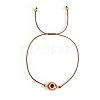 Bohemian Style Resin Evil Eye Bead Braided Bracelets BR6167-14-1