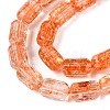 Crackle Transparent Glass Beads Strands GLAA-N068-05A-09-3