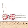 Handmade Luminous Polymer Clay Rhinestone Beads CLAY-H003-09P-02-4