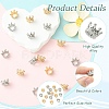 16Pcs 2 Colors Alloy European Beads MPDL-YW0001-09-5
