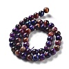 Natural Rainbow Tiger Eye Beads Strands G-NH0002-A01-B03-3