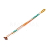 Handwoven Gradient Braided Polyester Cord Pendant Decorations HJEW-F026-01D-1