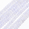 Natural Blue Lace Agate Beads Strands G-K185-04-1