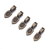 Tibetan Style Pendant Bails MAB3357Y-3