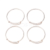 Adjustable Iron Expandable Bangle Making LS-BJEW-R038-RG-2