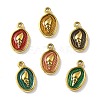 304 Stainless Steel Enamel Pendants STAS-D369-22G-1