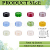 600Pcs 12 Colors Imitation Jade Glass Seed Beads SEED-ME0001-05-2