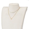 Golden Plated Brass Initial Pendant Necklaces NJEW-JN03299-02-5